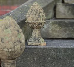 Mossy Pinecone Finial Garden Object