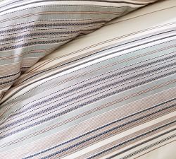 Trenton Striped Organic Duvet Cover &amp; Shams
