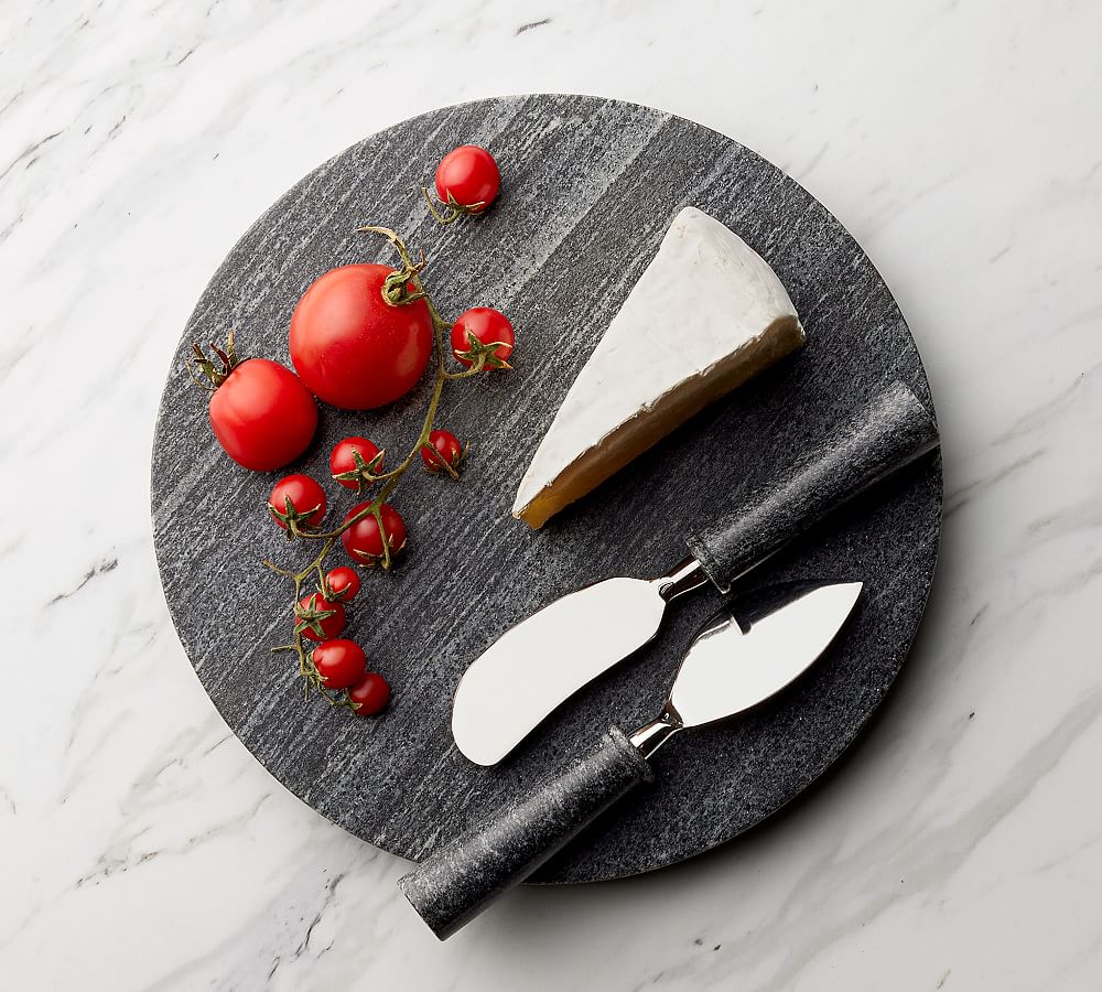 Handcrafted Marble Cheese &amp; Charcuterie Board Gift Set