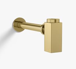 Modern Square Sink Drain 1-1/4&rdquo; P-Trap