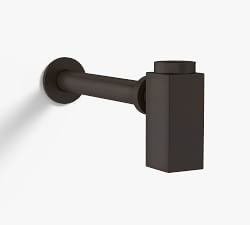 Modern Square Sink Drain 1-1/4&rdquo; P-Trap