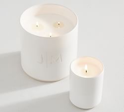 Mason Ceramic Scented Candle - White Spruce