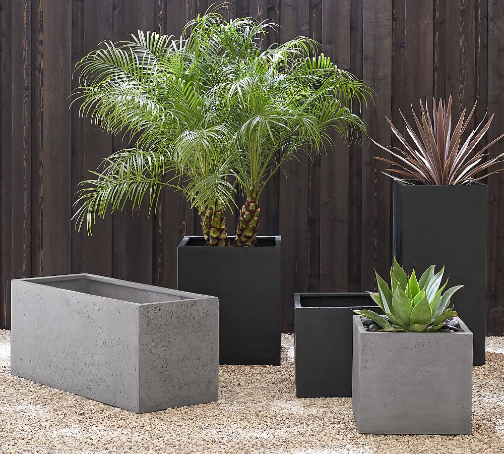 Mission Square Handmade Outdoor Planters | Pottery Barn