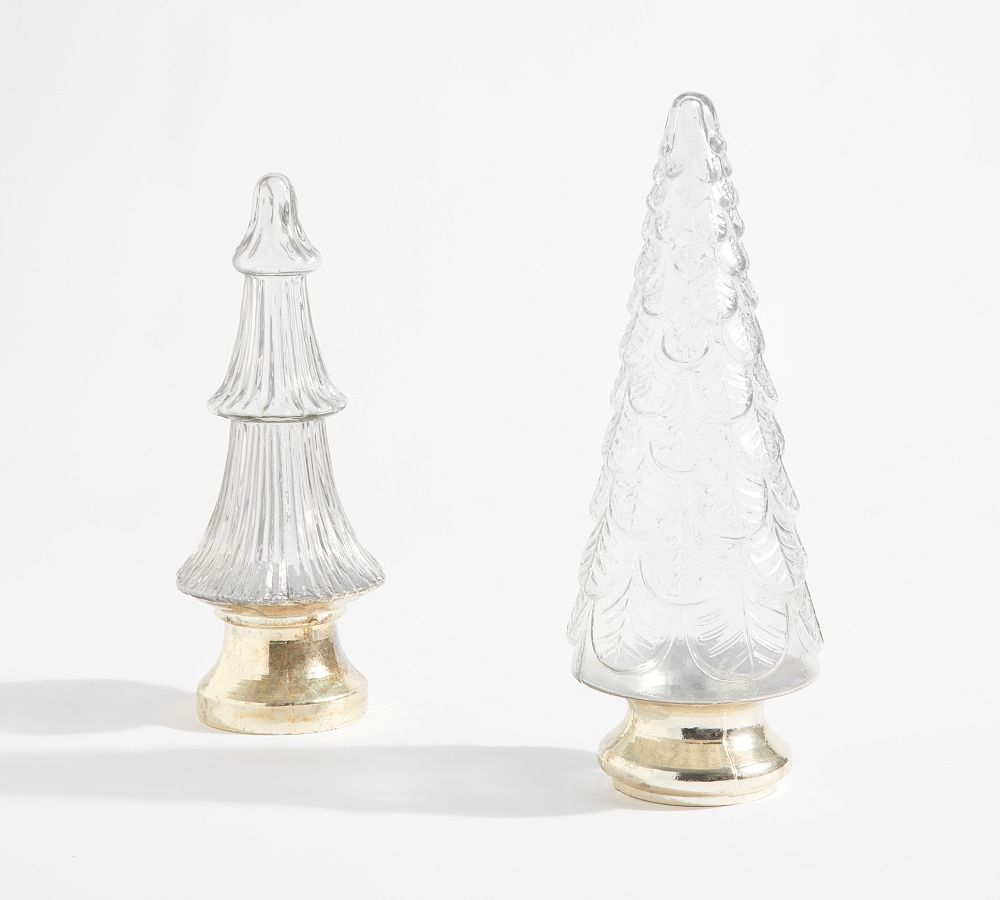 Clear Glass Decorative Trees