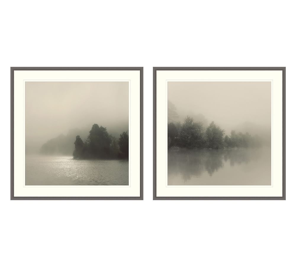 Lake Mist Framed Prints - 38&quot; x 38&quot;