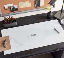 White Marble Desk Blotter