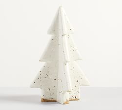 Handcrafted Terracotta Speckled Christmas Trees