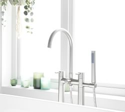 Keylan Floor Mounted Tub Filler with Handshower