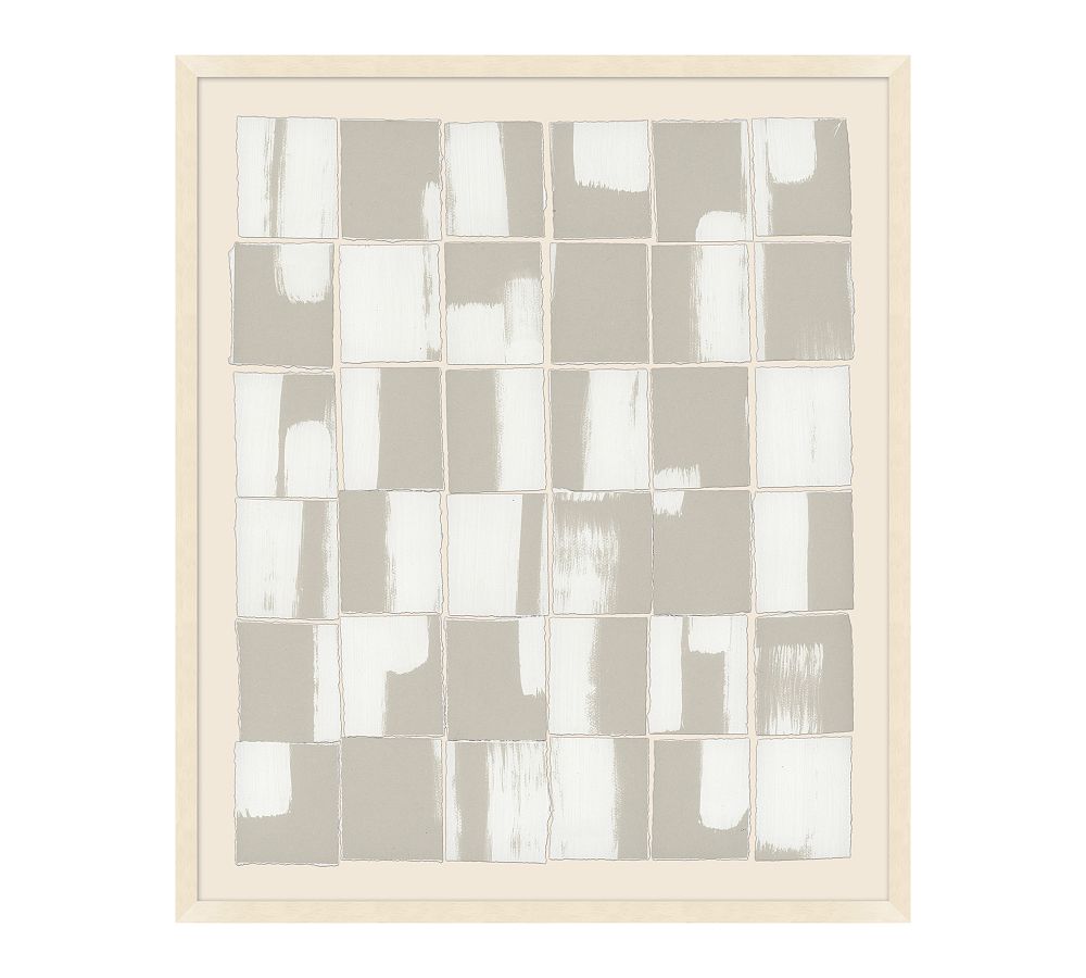 Neutral Pieces Framed Print