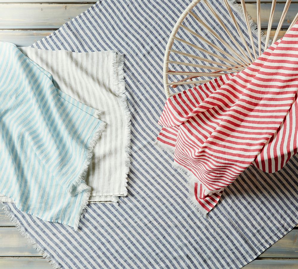 Bayla Linen Beach Blanket