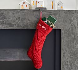 Chunky Cable Knit  Stocking