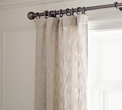 Open Box: Custom Seaton Textured Cotton Curtain - Oatmeal