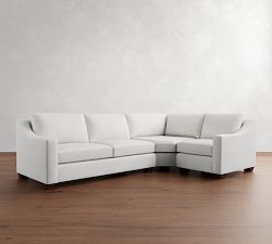 York Slope Arm 3-Piece Wedge Sleeper Sectional (117&quot;)