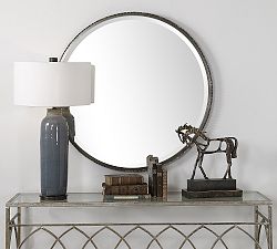 Columbia Iron Round Mirror 40&quot;