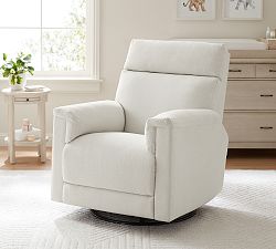 Dream Square Arm Deluxe Power Swivel Recliner with Massage &amp; Heat