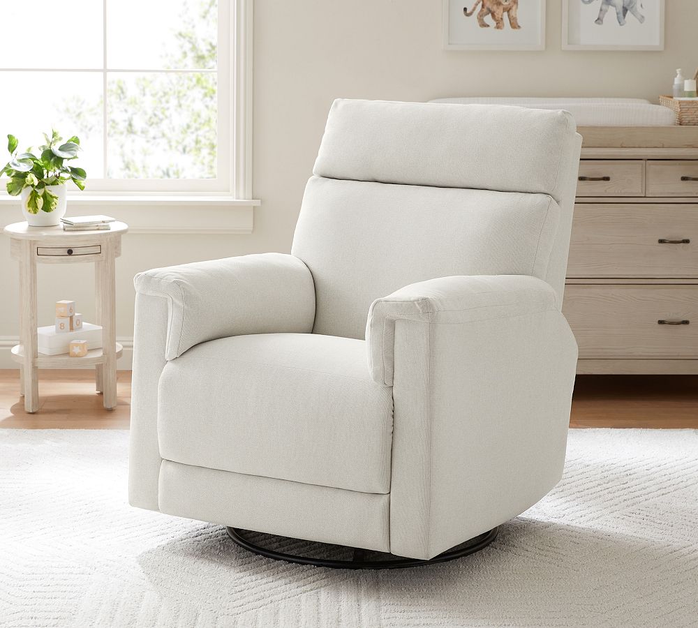 Dream Square Arm Deluxe Power Swivel Recliner with Massage &amp; Heat