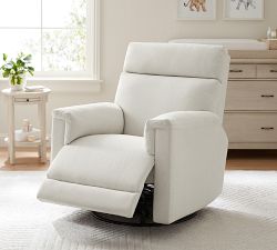 Dream Square Arm Deluxe Power Swivel Recliner with Massage &amp; Heat