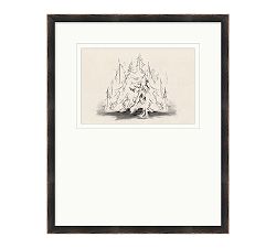 Small Pine Grove Framed Print