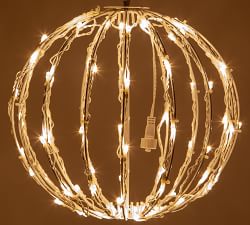 Warm White LED Ball With White Frame