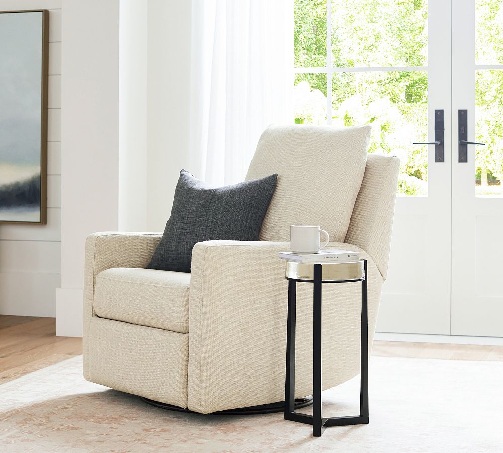 Ayden Square Arm Manual &amp; Power Swivel Glider Recliner