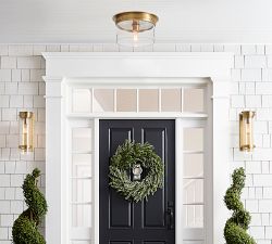 Solomon Recycled Glass Outdoor Flush Mount (15&quot;)