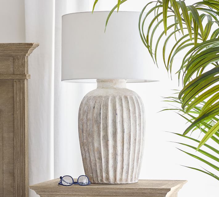 Pottery Barn【小サイズ53cm】Anders Terra Cottaテーブルランプ Anders Table Lamp | Pottery Barn