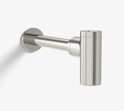 Modern Round Sink Drain 1-1/4&rdquo; P-Trap