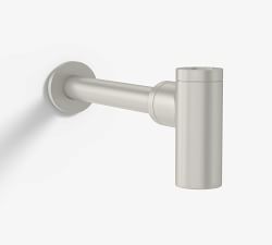 Modern Round Sink Drain 1-1/4&rdquo; P-Trap