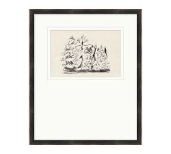 Small Pine Grove Framed Print