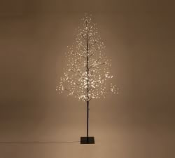 Halloween Black Fairy Lit LED Tree