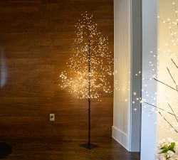 Halloween Black Fairy Lit LED Tree