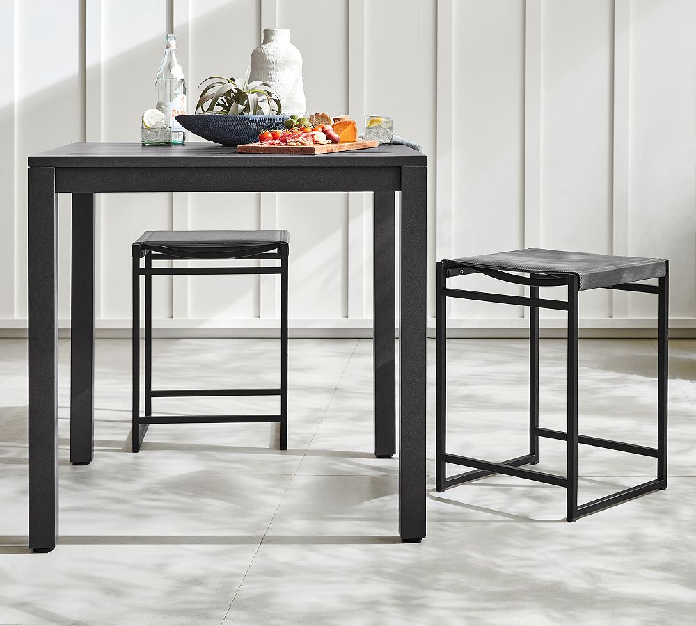 Hardy Metal &amp; Mesh Outdoor Counter Stool
