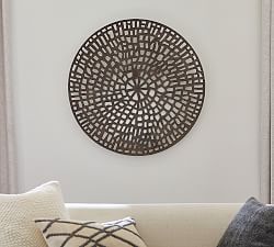 Indoor/Outdoor Bronze Disc Wall Art