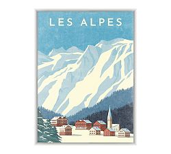 Les Alpes Poster Framed Print