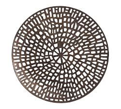 Indoor/Outdoor Bronze Disc Wall Art