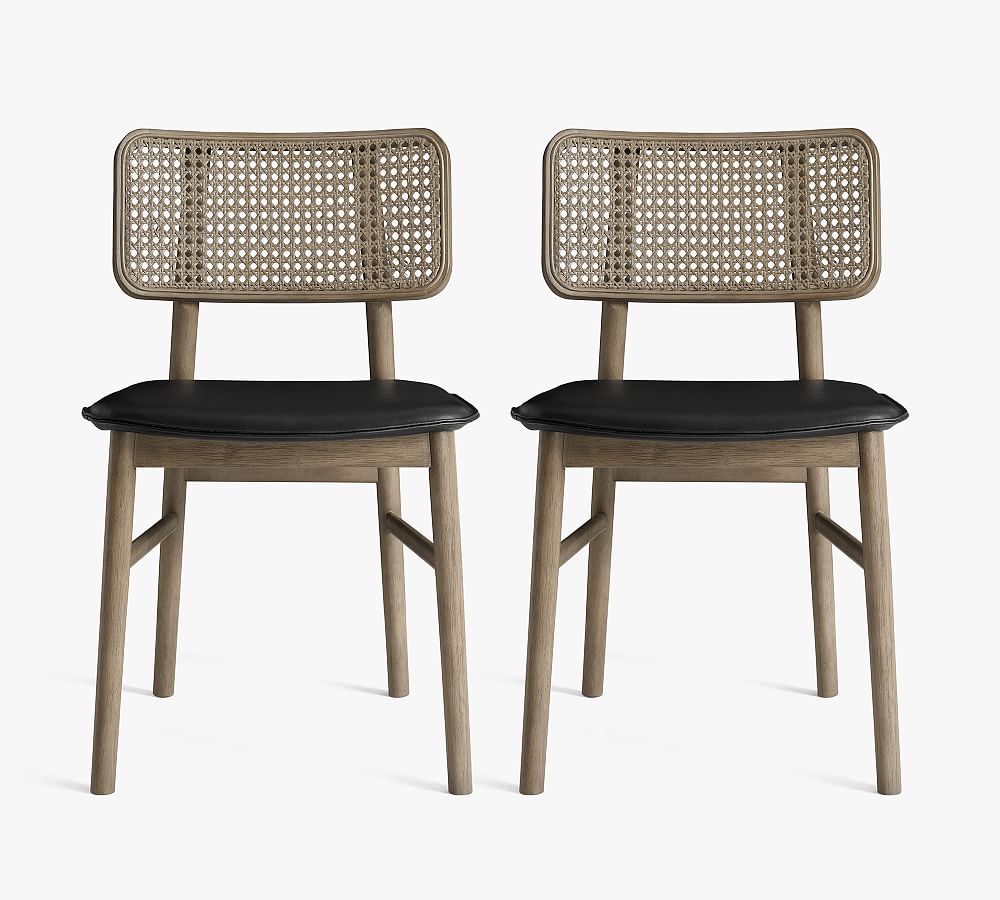 Serling Leather Dining Chairs, Set of 2