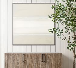 Warm Layers Abstract Framed Wall Art Print