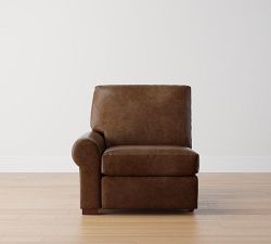 Build Your Own Turner Roll Arm Leather Power Sectional