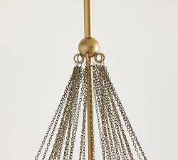 Cooper Glass Bubbled Round Chandelier (28&quot;)