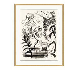 Flora Sketch Study Framed Print