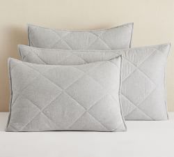 Cozy Brushed Cotton Flannel Quilted Sham