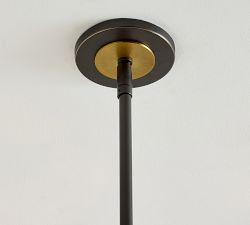 Harrison Leather Wrapped Linear Chandelier (46&quot;)