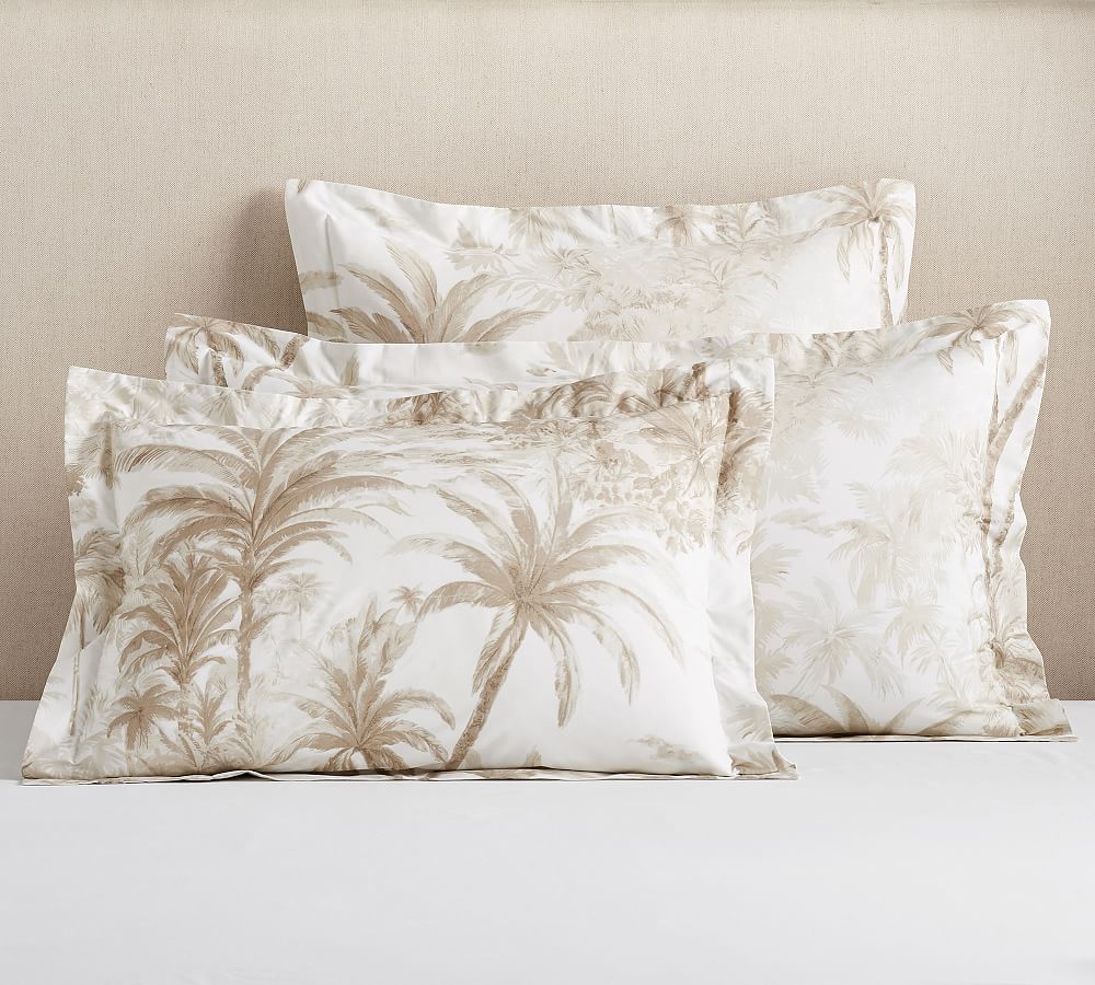 Open Box: Palm Toile Percale Sham