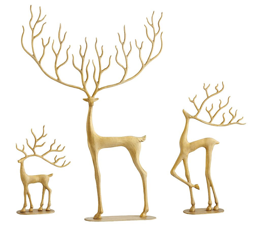 Brass Sculpted Reindeer