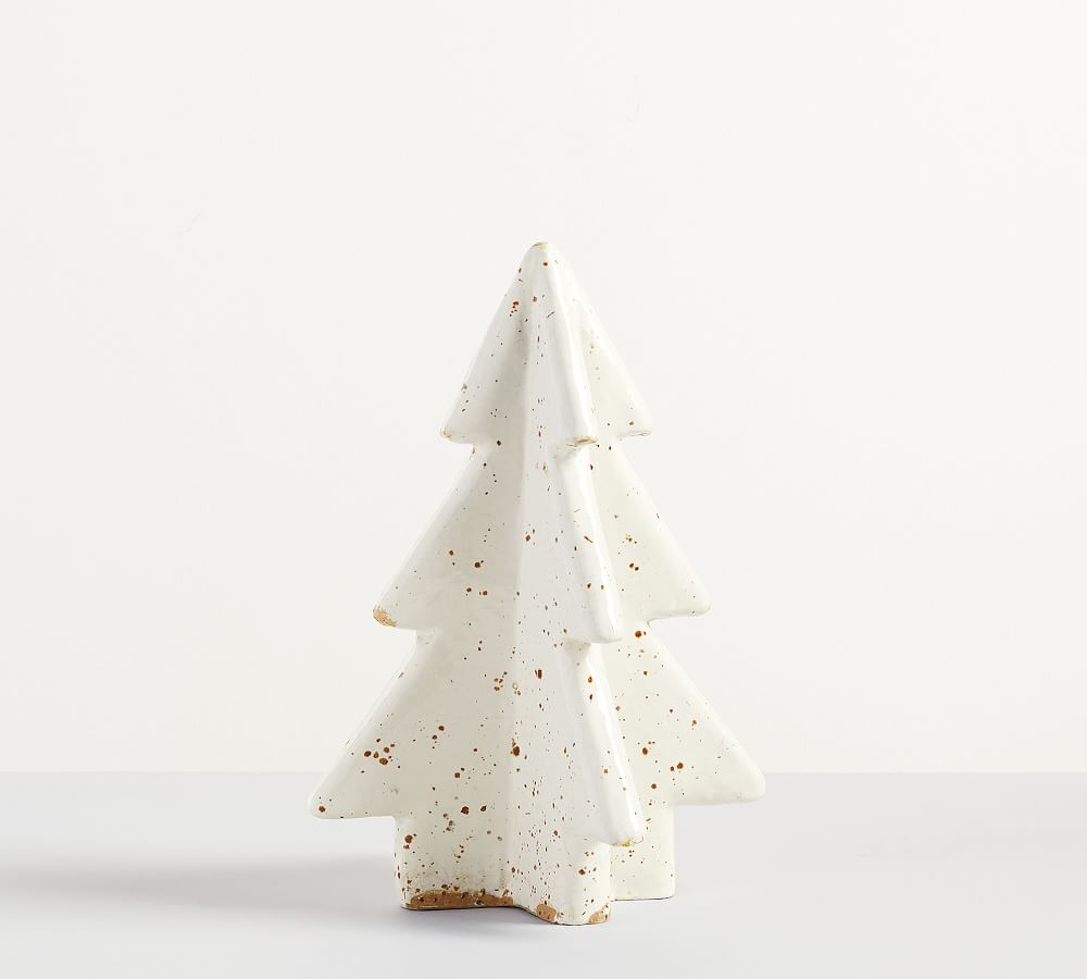 Handcrafted Terracotta Speckled Christmas Trees