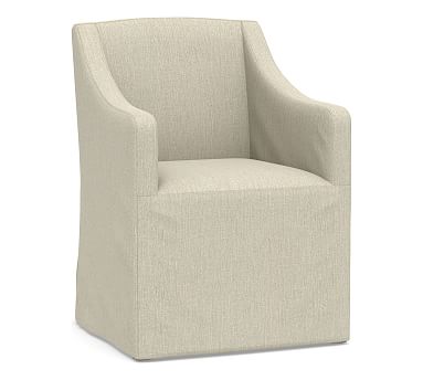 Classic Slope Slipcovered Dining Armchair