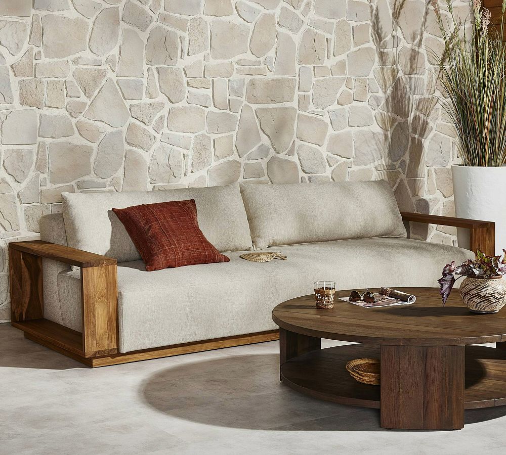 Danny Teak Outdoor Sofa (106&quot;)