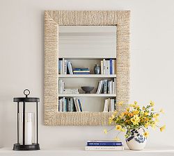 Malibu Handwoven Seagrass Rectangular Mirror