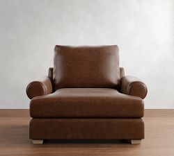 Canyon Roll Arm Leather Chair