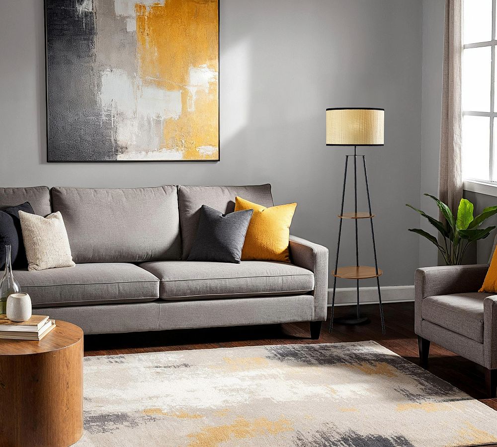 Holland Wooden Shelf Floor Lamp (62&quot;)